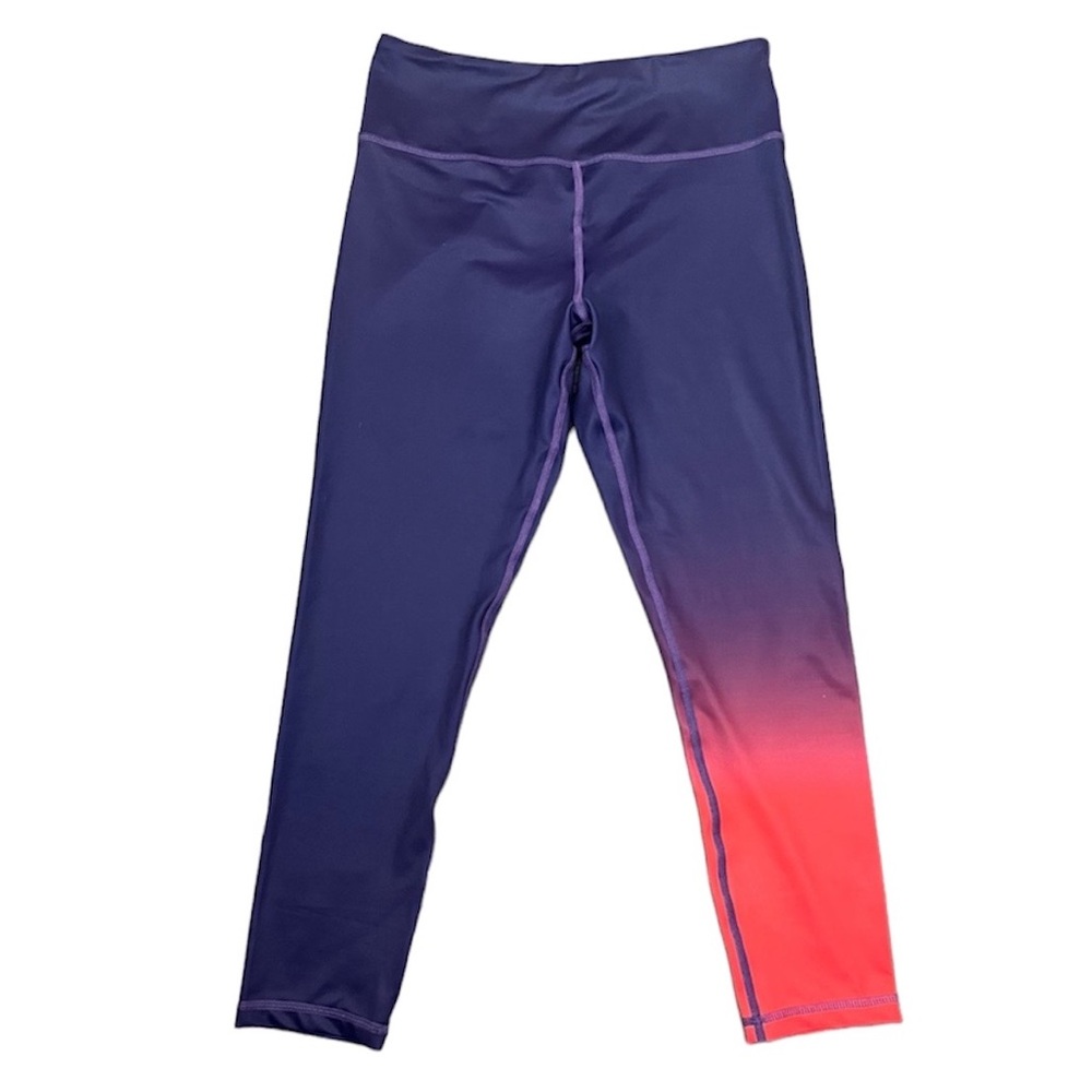 Zyia Women's Ombre Purple to Coral Performance Leggings